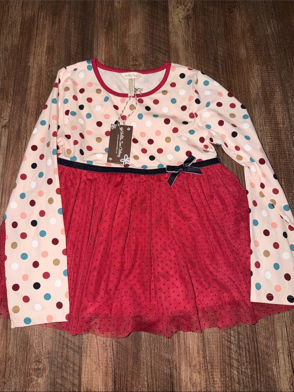NWT Matilda Jane Just Imagine Ronnie Polka Dot Party Top size 10